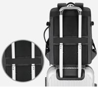 Mochila de viaje clásica para hombre, morral de negocios expandible con USB, bolsa de gran capacidad para ordenador portátil, im - details 22