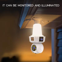 Cámaras de vigilancia wifi doméstico inalámbrico WIFI inteligente remoto  interior Lámpara alarma vigilancia - details 12