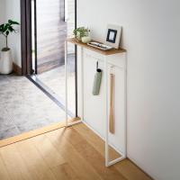 Mesa consola Tower acero/madera blanco 60 x 18,5 x 80,5 cm - details 3
