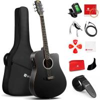 Guitarra Eléctrica-Acústica 4/4 41 Pulgadas Cutaway Cuerdas Metálicas Equalizador de 4 Bandas - details 0
