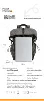 Mochila de Montañismo al Aire Libre Plegable y Funcional para Viajes y Uso Escolar para Hombres - details 1
