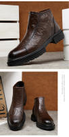 Botas de herramientas de cuero británico de lana con cremallera lateral Botas Chelsea - details 20