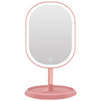 Espejo de Maquillaje LED, Espejo de Aumento 5x Desmontable, Ajuste de Iluminación Inteligente y Recarga por USB, Espejo de Mesa Plegable de 180° - details 1