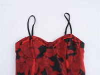 OUWU-Vestidos minimalistas sueltos coloridos para mujer, cuello cuadrado, sin mangas, cintura alta, temperamento, vestido femenino - details 1