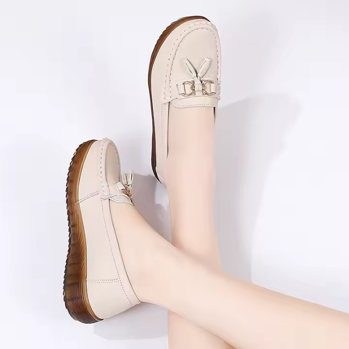 Mocasines de moda para mujer, zapatos náuticos de moda sin cordones, cómodos e informales, planos clásicos - 1