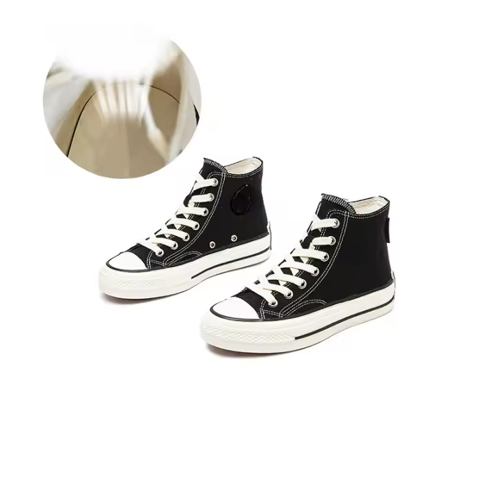 Plantilla wula de piel de oveja zapatos altos nova plataforma zapatos de lona casual moda versátil zapatos de mujer - 1