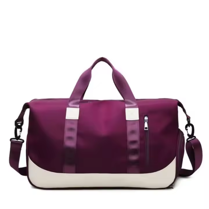 Bolsa de yoga grande de gran capacidad con compartimento para zapatos, bolsa de viaje, perfecta para vacaciones. - 1