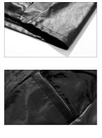 Chaifenko Chaqueta de Piloto Retro a Prueba de Viento Cuello Flip, Moda de Otoño Primavera, Material de Poliéster, Lavado en Máquina - details 7