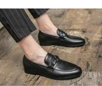 Sapatos Pakaian Zapatos de cuero negro Nueva moda Diseño italiano de alta calidad Vestido + zapatos clásicos para hombres - details 8