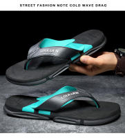 Chanclas antideslizantes de moda para hombre, personalizadas, zapatillas de playa para hombre, suaves, que no se pegan al pie, para usar zapatillas frescas. - details 11
