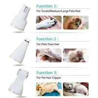 4 IN 1 Electric Pet Trimmer, Rechargeable Pet Clippers for Dogs Grooming Kit with Foot Hair Cutting Machine Pet Grooming Kit - details 13