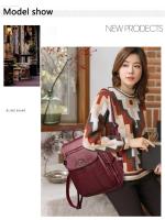Mochila De Cuero Suave Para Mujer En 5 Colores Bolsa De Hombro Vintage Casual Viaje Mochila De Escuela Bolsa Para Damas - details 2
