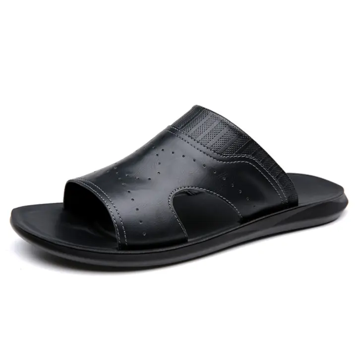 Pantuflas para Hombres Suela Antideslizante Cómodas Sandalias de Dedo Abierto - 1