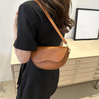 Bolso de hombro con doble correa para mujer, bolso cruzado de cuero PU versátil, moda informal de Color sólido - details 7