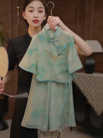 Traje Hanfu de verano para niñas con lluvia brumosa en Jiangnan, nuevo conjunto de dos piezas cheongsam chino para padres e hijos, estilo China-Chic - details 5