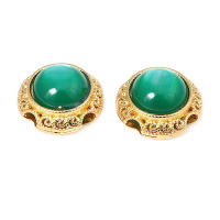 5 uds. De cuentas redondas de latón de Color dorado mate, estilo Vintage, pulseras de cuentas nepalesas, cuentas espaciadoras, suministros para fabricación de joyas, accesorios Diy - details 28