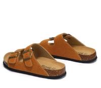 Sandalias planas de mujer con soporte para el arco, 2 hebillas ajustables, zapatos, suela de goma antideslizante - details 7
