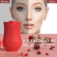 Scttomon Rodillo de Hielo de Silicona Reutilizable Molde de Hielo en Forma de Rosa para Cuidado de la Piel Facial Masajeador de Rollo de Hielo para Ojos y Cuello - details 3
