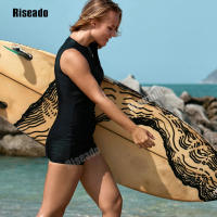 Bañador deportivo de una pieza sin mangas para mujer, traje de baño de Rashguard para surf, 2024 - details 3