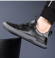 La primera capa de cuero de vaca zapatos casuales, cuero genuino transpirable zapatos de cuero de los hombres, deportes. - details 22