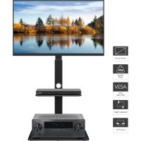 Soporte Universal para TV Ajustable en Altura, 2 Niveles de Vidrio Templado, Hasta 40 Kg, VESA MÁX. 600x400 mm - details 3