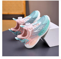 Zapatos deportivos informales para niños de marca de primavera, zapatos ligeros para correr para niños y niñas, zapatillas de deporte con botón giratorio de suela suave para niños - details 24