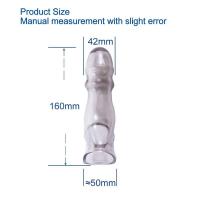 Leten Extensión Reutilizable Enormeñador de Placer para Hombres Anillo de Retraso de Ejaculación - details 6