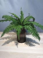 Sábanas persas artificiales de 56cm y 15 tenedores, plantas de plástico, materiales de pared, palmeras falsas verdes, decoración del hogar para hoteles, - details 5