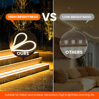 Tira de luces LED con Sensor táctil, cinta de luz de neón Flexible, impermeable, regulable, 5V, USB, lámpara de iluminación para decoración de habitación - details 9