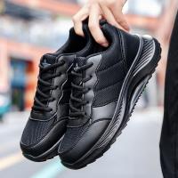 Zapatos deportivos planos para hombres zapatos de trabajo de suela suave para mantener caliente - details 4
