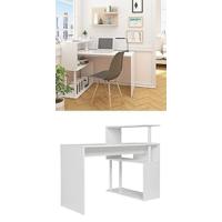 Mesa de Oficina Nórdica Moderna de Madera 110x50cm Fácil de Instalar Diseño de 3 Cajones - details 8
