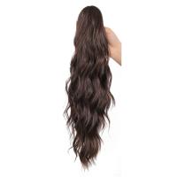 Peluca de cola de caballo con clip de garra con ondas de agua, peluca de cola de caballo larga ondulada y rizada con clip ombre, postizo de cola de caballo esponjosa con cordón para mujeres - details 6