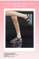 Sandalias de moda con hebilla retro y suela plana, estilo romano, huecas y cómodas para mujer. - details 18