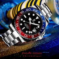 Reloj automático PAGANI DESIGN de ​​lujo Premium nuevo Japón NH34 GMT con cristal de zafiro mecánico con revestimiento AR para hombre reloj masculino - details 13