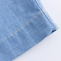 OUWU- Conjunto De Camisa Corta Con Cinturón Para Mujer, Conjunto De Pantalones De Pierna Ancha, Con Cuello Informal, Decoración De Bolso, Novedad De Otoño - details 24