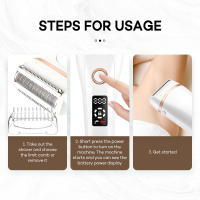 Recortadora de pelo recargable por USB, depiladora eléctrica indolora, depilación de barba, máquinas de afeitar para mujeres, cortadora de axilas, maquinilla de afeitar para Bikini - details 7