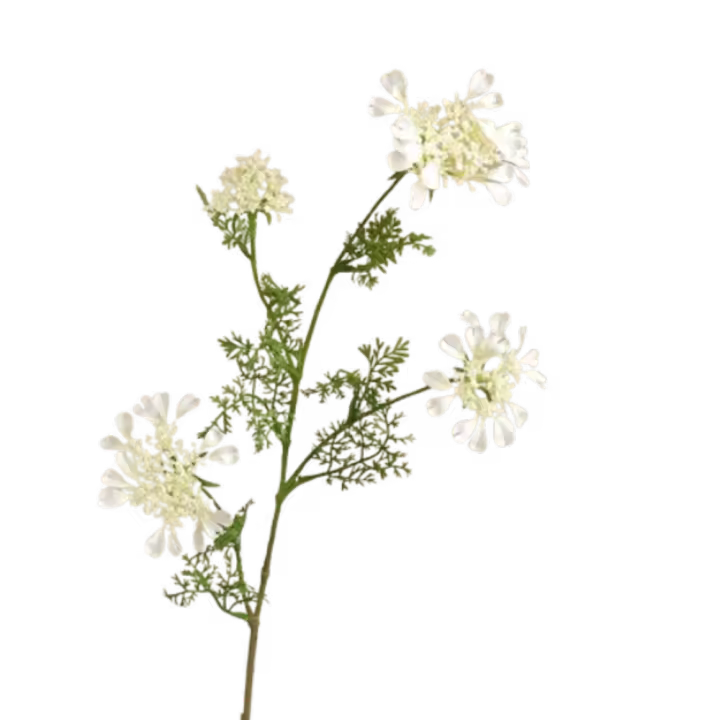 Flor de encaje de espuma Artificial de 96cm, arte Floral de tacto Real, flores falsas de seda, plantas verdes simuladas hechas a mano realistas - 1