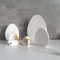 Molde de silicona con forma de huevos de Pascua de dibujos animados, moldes grandes en blanco hechos a mano con forma de huevo, moldes para velas, molde de yeso de hormigón elegante, adorno de Pascua - details 3