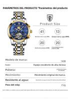 Nuevo reloj mecánico completamente automático suizo, reloj multifunción, reloj para hombre - details 0