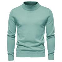 Suéter grueso de invierno de cuello alto para hombre, suéter informal de cuello alto de color sólido, cálido y ajustado, jersey de cuello alto para hombre - details 19