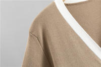 Nuevo En 2023 Conjunto De Moda Para Mujer 3 Piezas Vest Top + Chaqueta De Cremallera Larga + Pantalones Con Cintura Elástica Traje De Pista Tejido - details 8