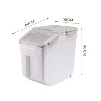 Cubo de comida para gatos de gran capacidad, 15 kg, a prueba de humedad y a prueba de insectos para el hogar - details 12