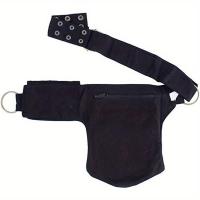 1 pieza de estilo Punk para hombre y mujer, cubierta de riñón negra Simple, soporte para teléfono móvil, tarjetas y llaves, bolsa Vie para ciclismo para hombre y mujer - details 3