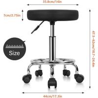 Giratorio Medical SPA salón taburetes de Masaje Silla de Trabajo Color Negro - details 2