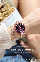 Reloj de Pulsera de Cuarzo de Lujo para Damas Marca Superior A Prueba de Agua Acero Inoxidable - details 1