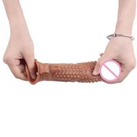 Empaque privado SEXY Extensor Realista Anillo Vibrador Funda para Pene Aumento Retraso de Eyaculación Condón Reutilizable Juguetes Sexuales para Hombres - details 17