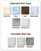 Marco de Pared de Baño de Diamante con Gancho para Toallas Pegatina Adhesiva, Cocina, Baño, Ducha, Inodoro, Cestas de Iluminación de Cosméticos - details 11