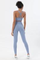 Sujetador deportivo con espalda cruzada para mujer, Bralette recortado para gimnasio, Yoga, Sexy, transpirable, ropa interior, 25 colores - details 2