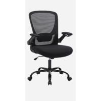 Silla giratoria de Oficina Silla de Escritorio de Malla con reposacabezas Mecanismo sincronizado y Altura Ajustable Negro - details 22