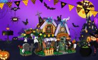 Halloween Creative Building Blocks Game, Halloween Hut, Ghost House, Pumpkin House, Decorative Brick Set, Toys, Birthday Party G - details 7